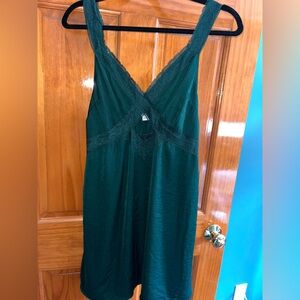 American Eagle Outfitters Dark Green Lace Dress